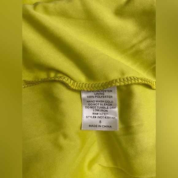 New York & Company Yellow Floral Mini Dress - Picture 6 of 6